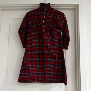 Girls flannel Christmas pottery barn kids nightgown.